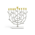 Pomegranate Silver & Gold Menorah